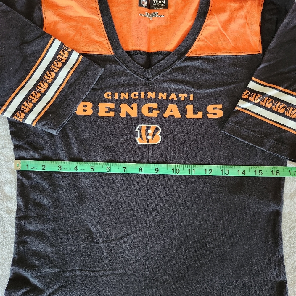 Cincinnati Bengals Womens Tee Shirt Size M and Hat - Picture 3 of 11